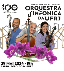 Orquestra Sinfônica da UFRJ se apresenta no Salão Leopoldo Miguez em 29/05