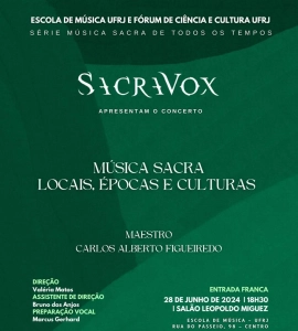 Sacra Vox se apresenta no Salão Leopoldo Miguez em 28/06