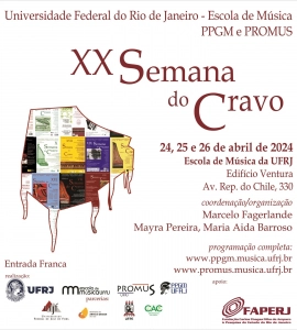 De 24 a 26/04, XX Semana do Cravo na UFRJ celebra duas décadas de contribuições ao cenário musical brasileiro