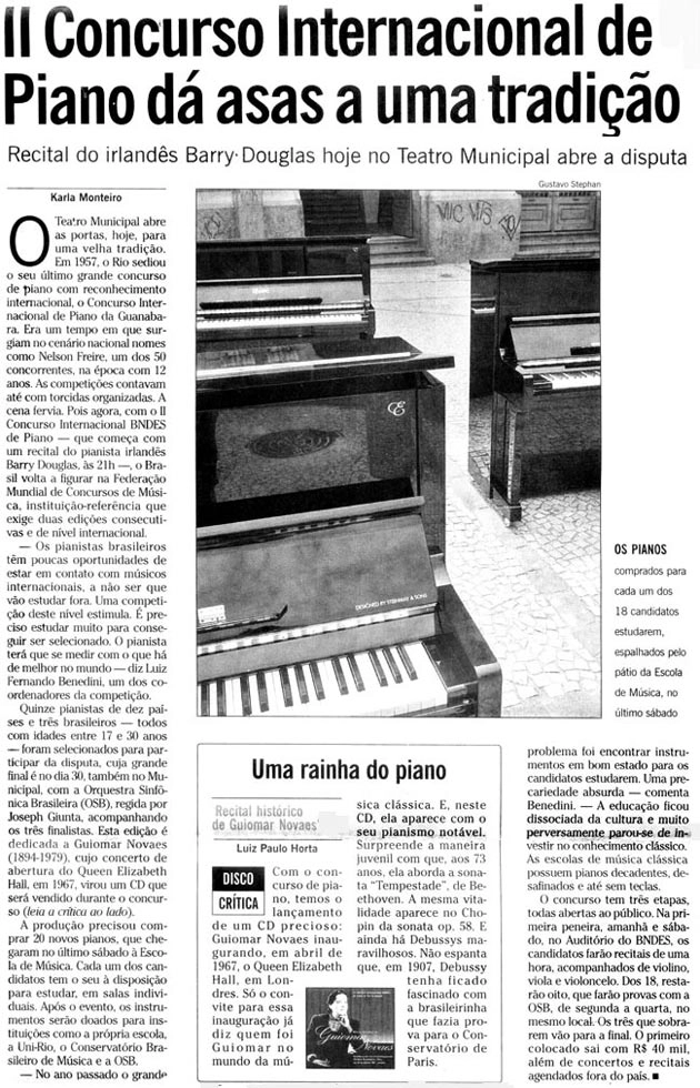 Recital de Piano da Escola Municipal de Musica